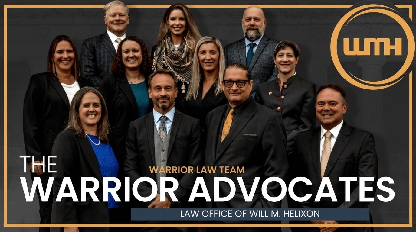 The Warrior Advocates, the lawyers of the Law Office of Will M. Helixon
