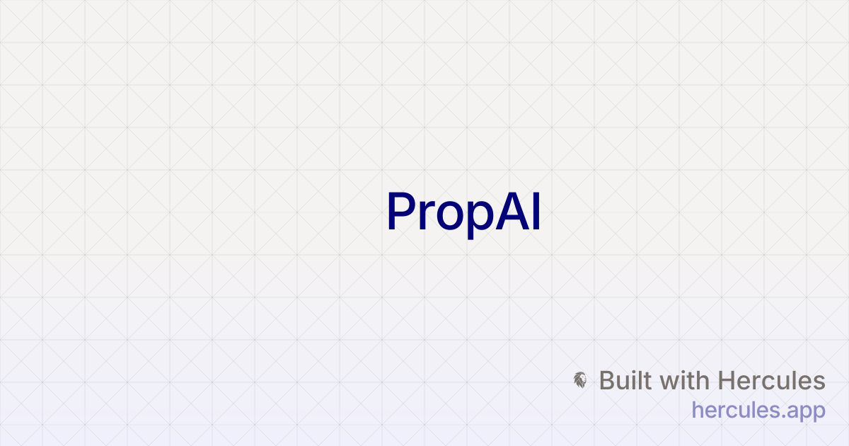 PropAI — AI Proposal Generator for Freelancers