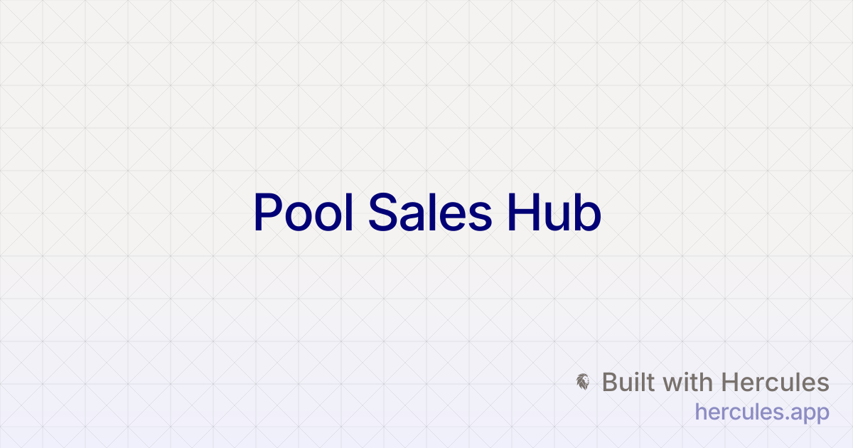 Pool Project Management